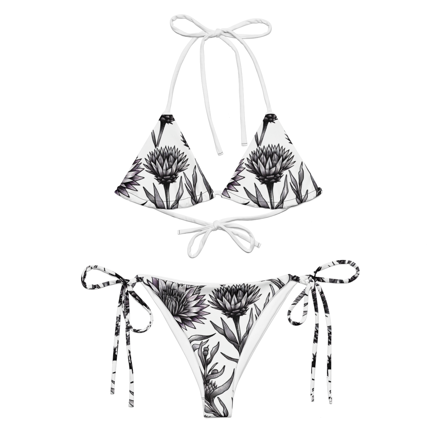 "White" string bikini