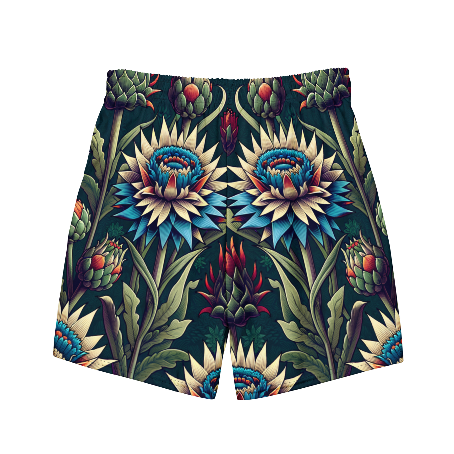 "Dark swim trunks