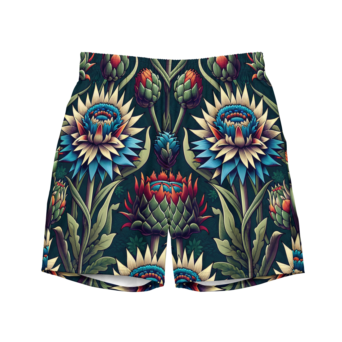 "Dark swim trunks